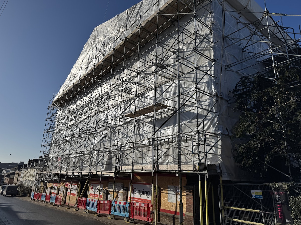 Ipswich Museum under construction